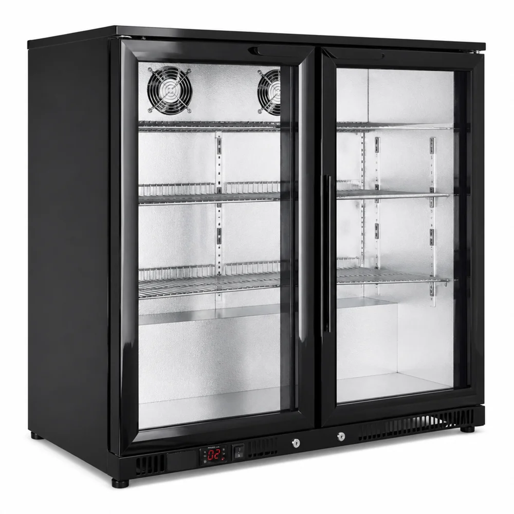 Fagor, Bottle Cooler, 2 Doors, 214 Liter Capacity, Stainless Steel, Black