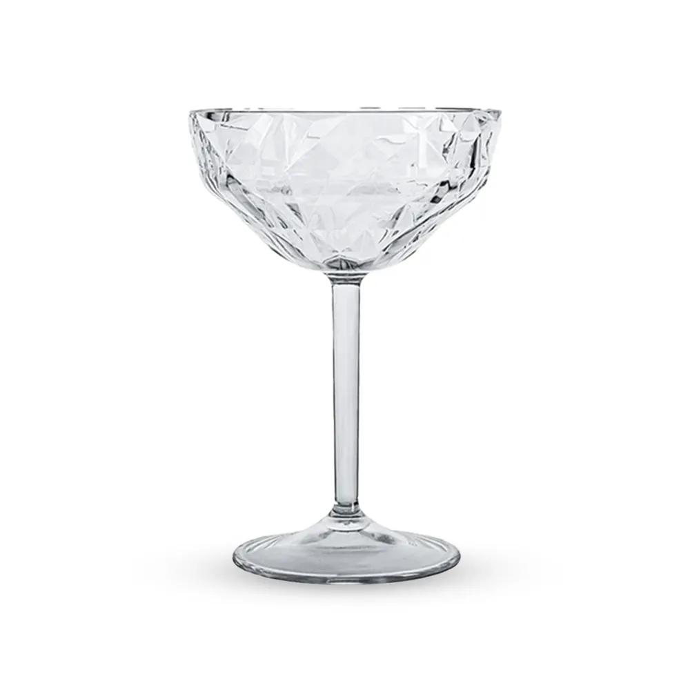 Tribeca, Exclusive Prisma Cocktail Goblet Glass – 280 ml Clear Crystal Finish