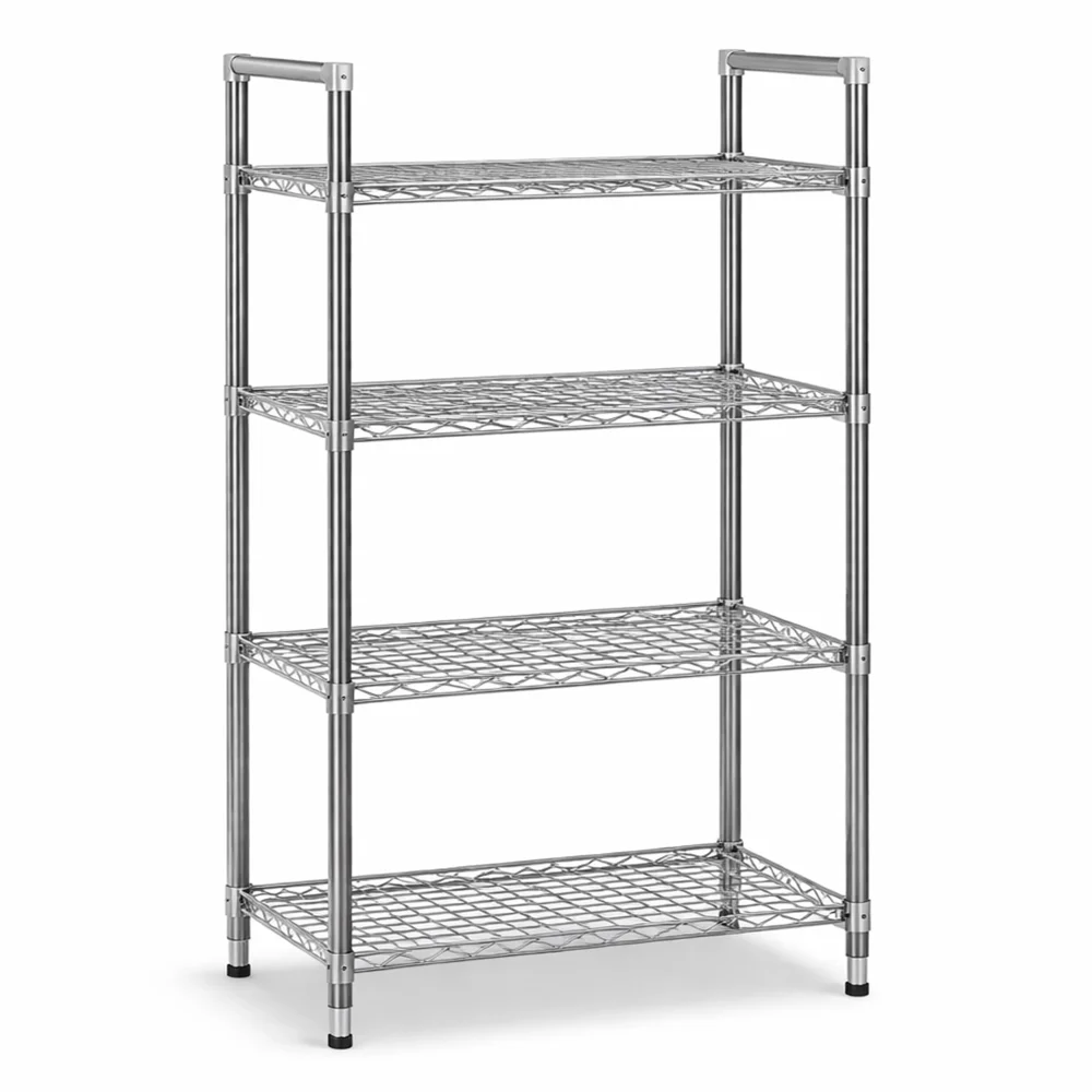 Cambro, Shelving Unit, Stainless Steel, 4 Tiers, 910 kg/shelf Capacity, 864 mm Length