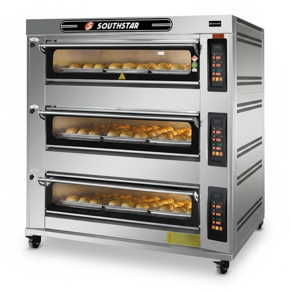 SouthStar, Deck Oven, GAS, 3 Deck, 9 Trays