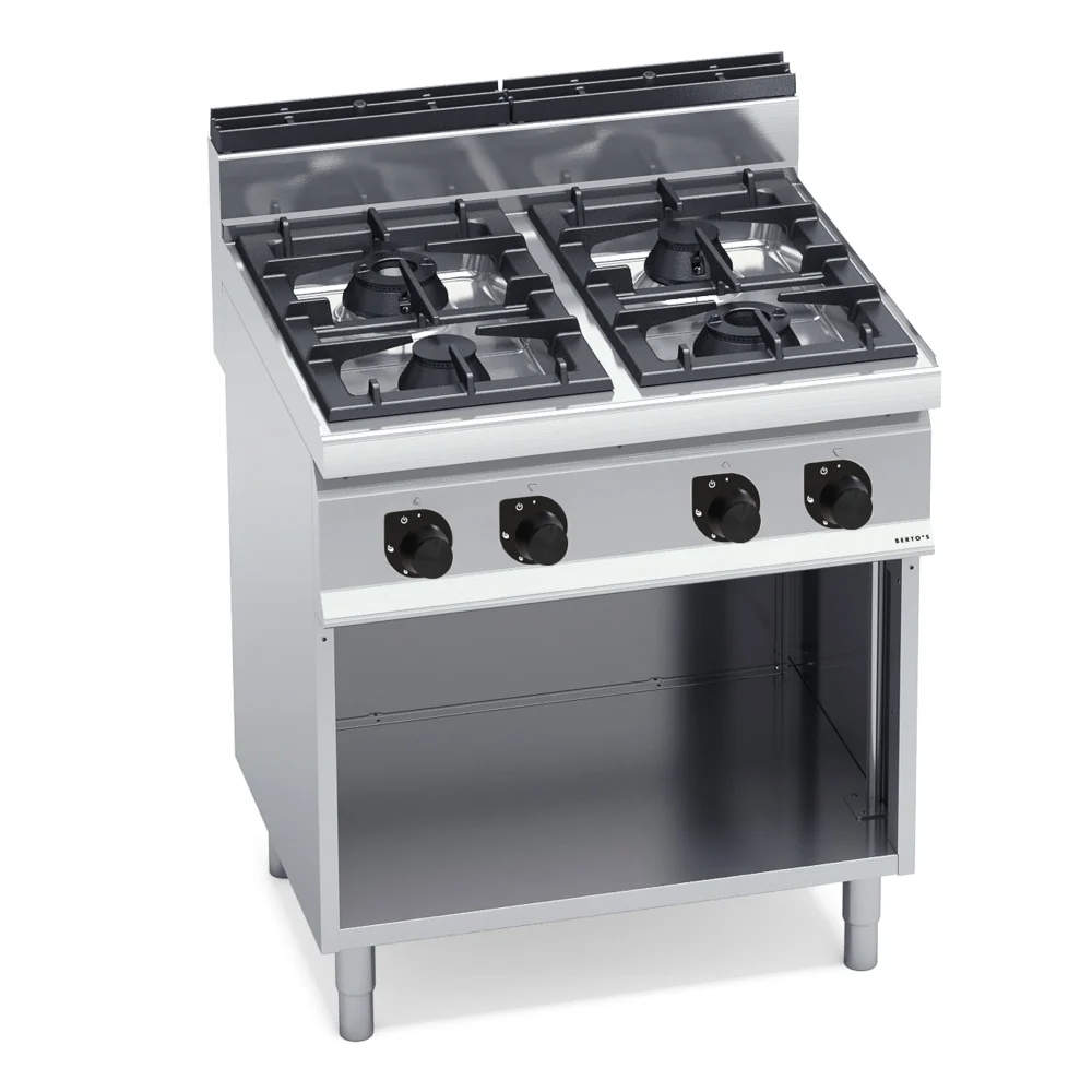 Bertos, Gas Cooking Range, 4 Burners, 21 kW