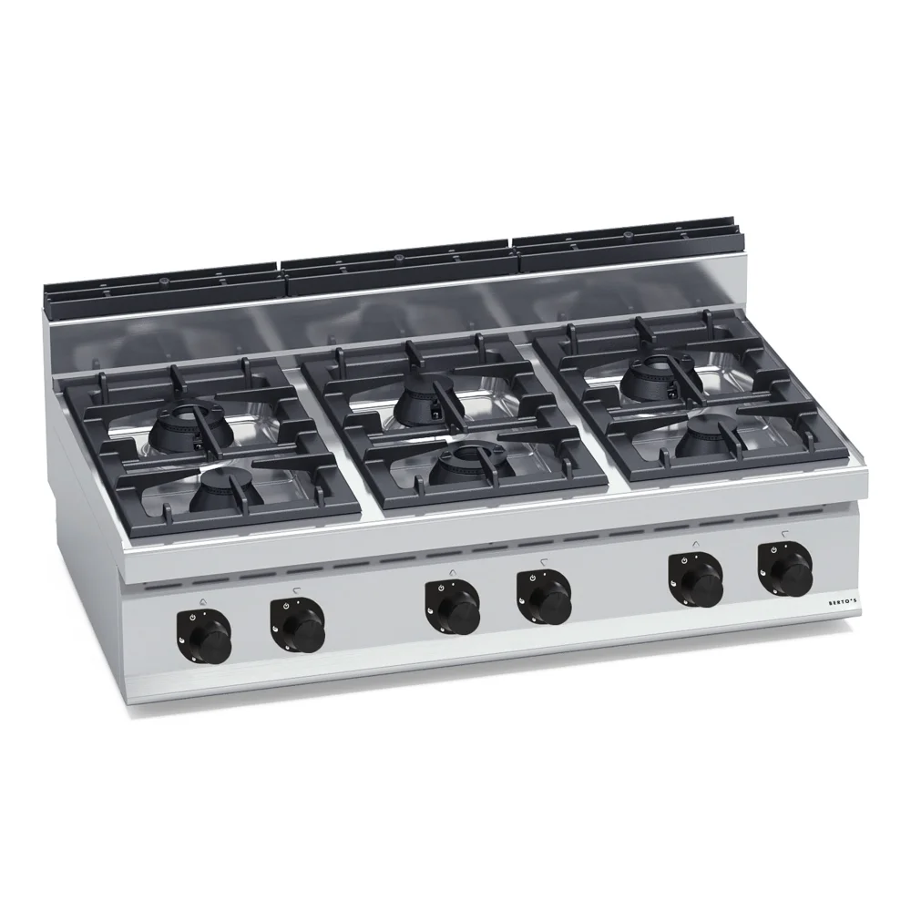 Bertos, Cooking Range, 6 Burners, Gas, 31.5 kW