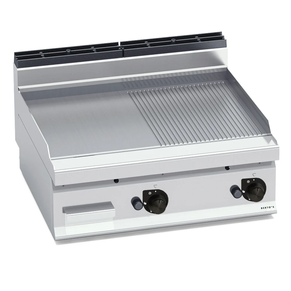 Bertos, Fry Top, Half Ribbed and Half Flat Plate, Gas, 13.8 kW