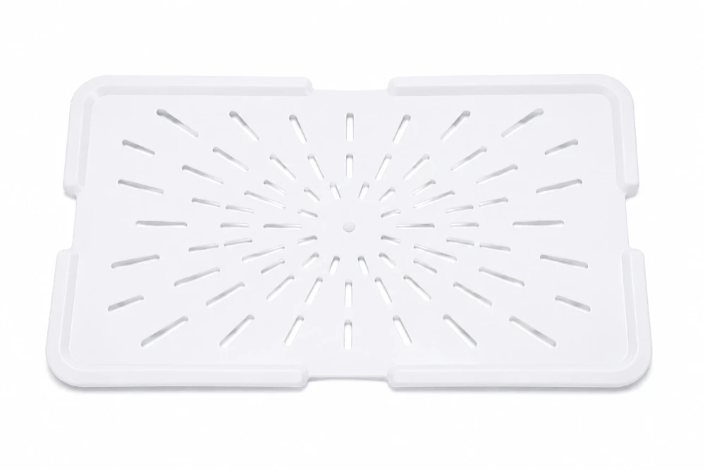 1/2 GN Polycarbonate Drain Board Food Grade Plastic White 260 × 200 × 14 mm (L x W x H)