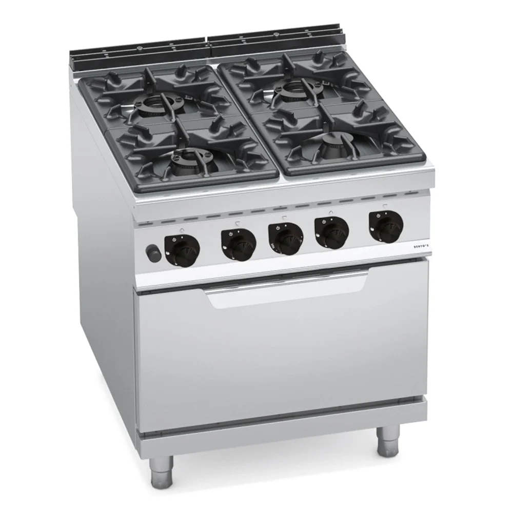 Bertos, Cooking Range With Oven, 4 Burners, 1 Oven, Gas, 42.3 kW
