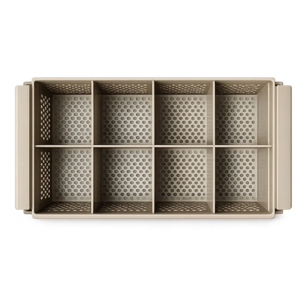 Chef360 8 Grid Cutlery Basket