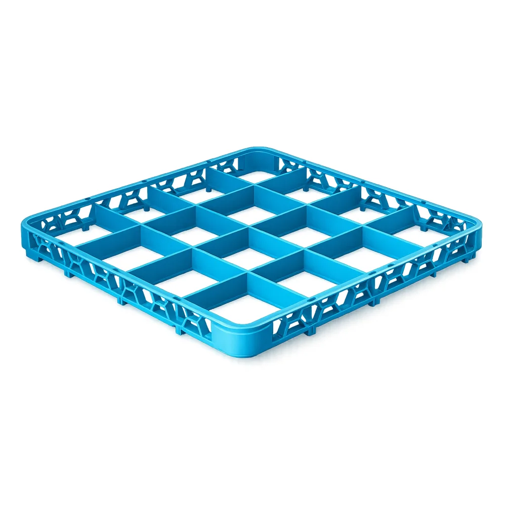 Chef360 Glass Rack Extender 16 Compartment Blue