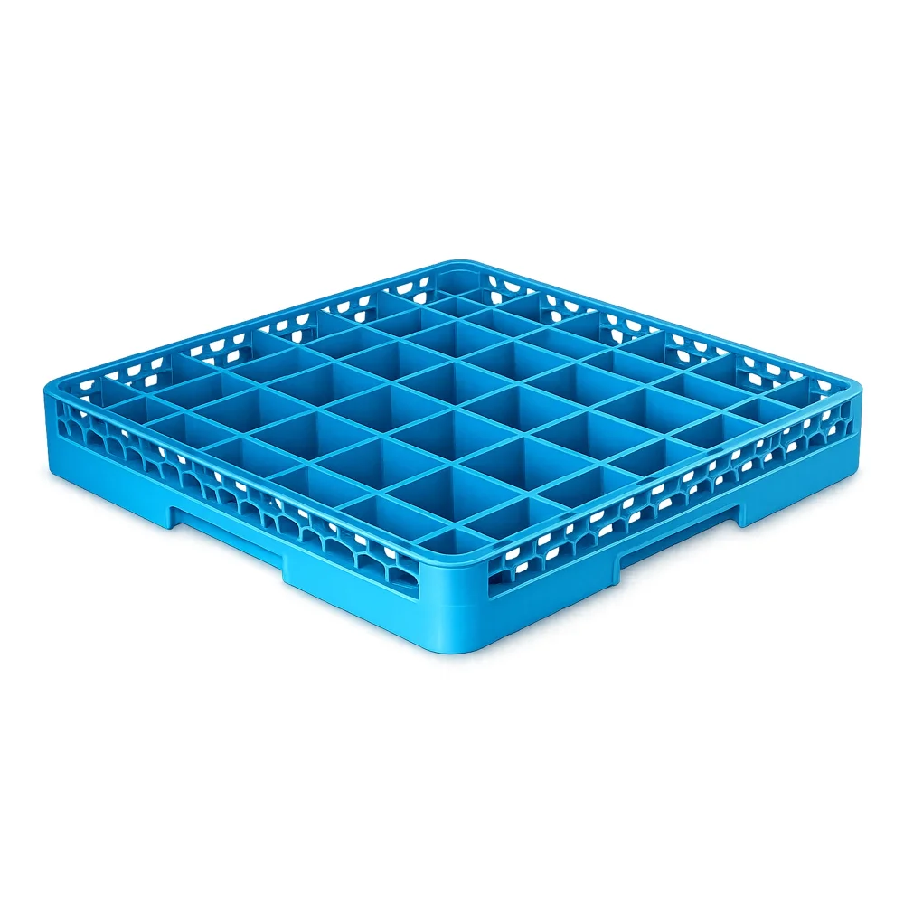 Chef360 Glass Rack Extender 49 Compartment Blue