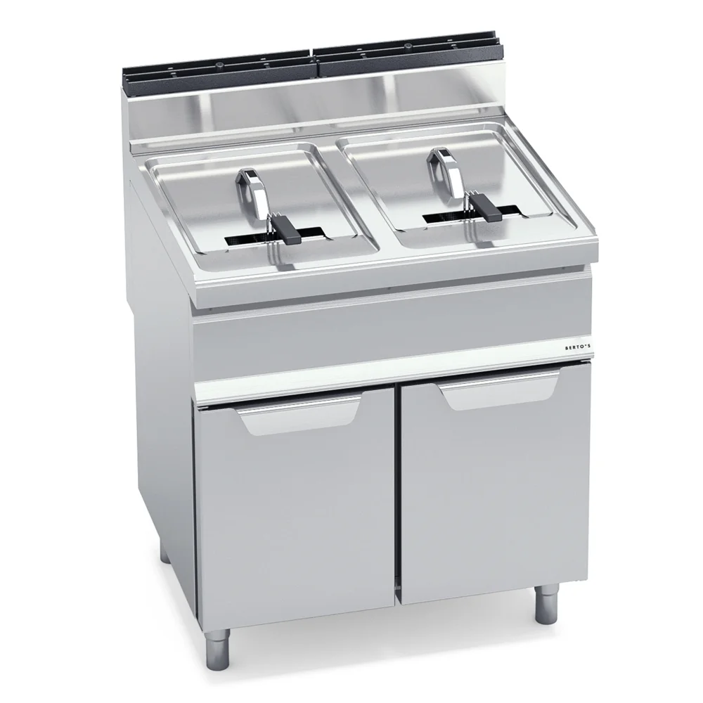 Bertos, Fryer with Cabinet, 20+20 L, 2 Baskets, Gas, 33 kW