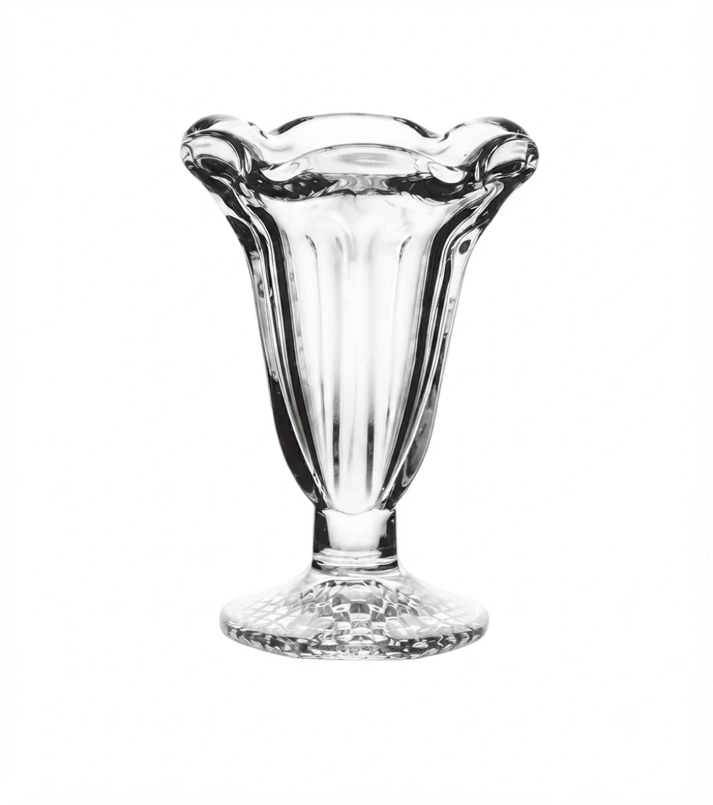 Footed Ice Cream Sundae Dessert Glass, 315 ml, Clear