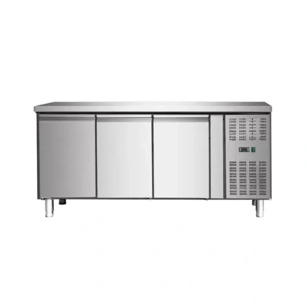3 Door Counter Chiller, +2°C to +8°C, R134a, Automatic Defrosting, Ventilated Cooling 201.5 × 80 × 85 cm (W x D x H)