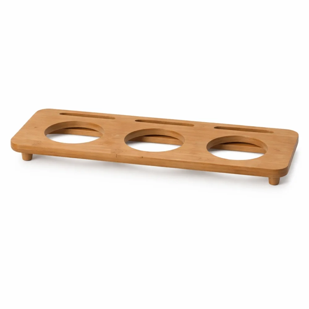 Lava, Mini Casserole, Rectangular, 3 Compartments, Wood