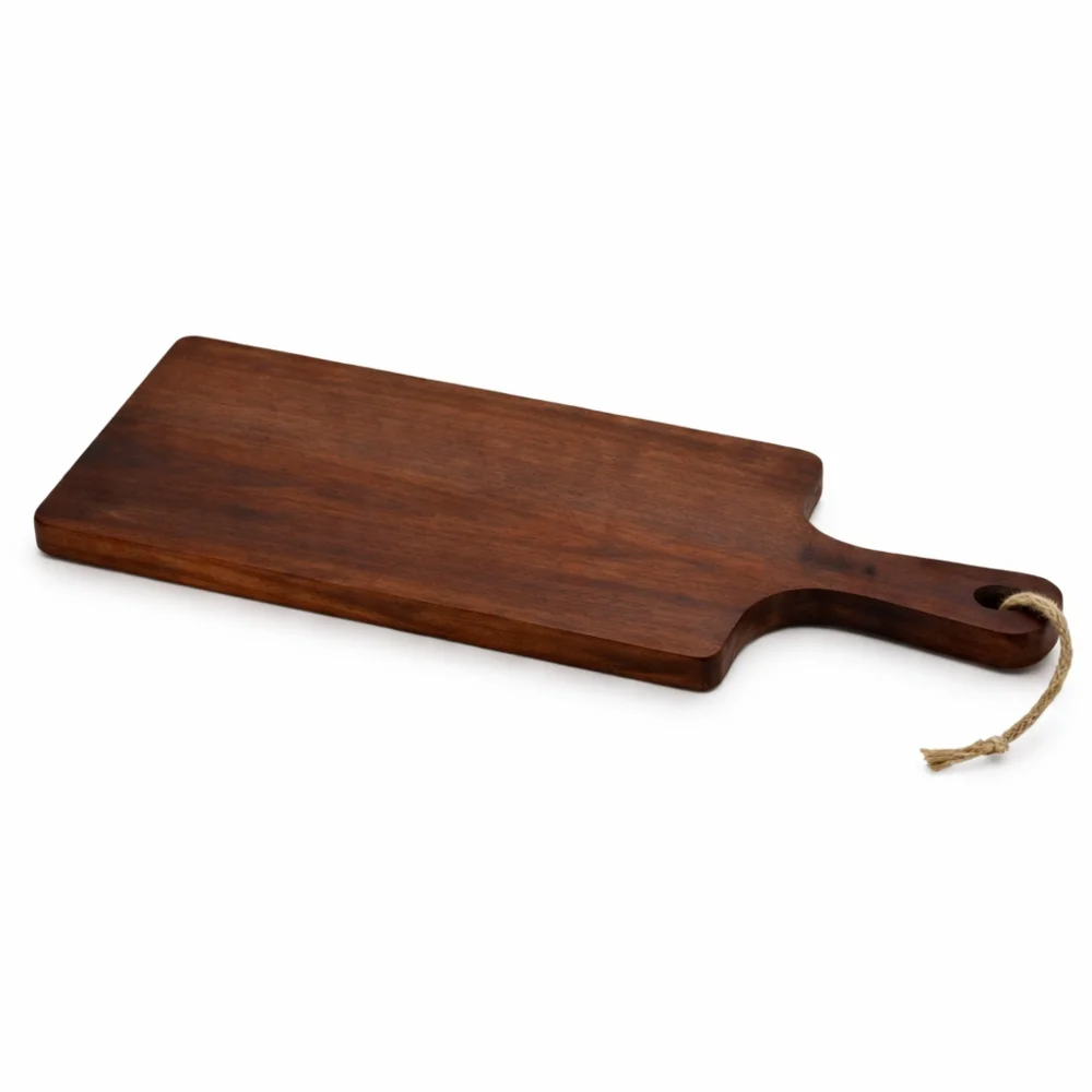 Lava, Serving Board, Rectangle, 16 cm Width, Dark Brown