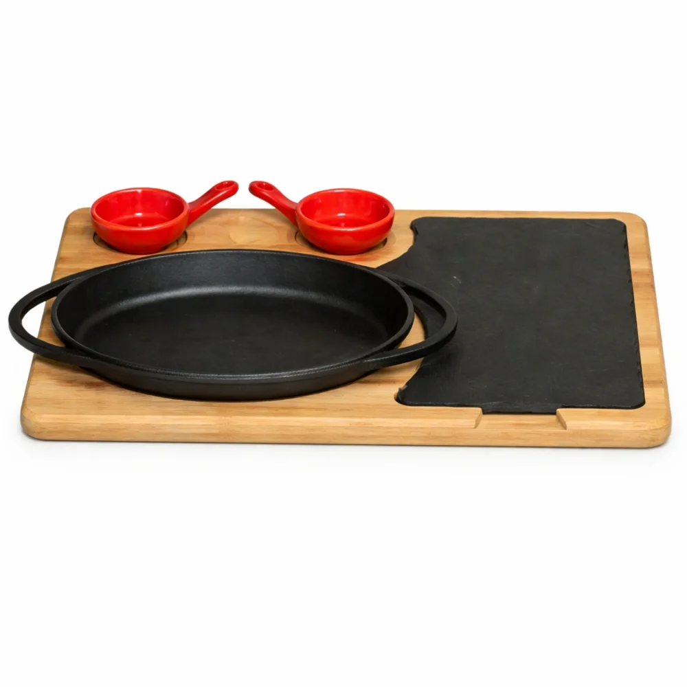 Lava, Oval Serving Platter, 21 cm Length, 14 cm Width, Cast Iron