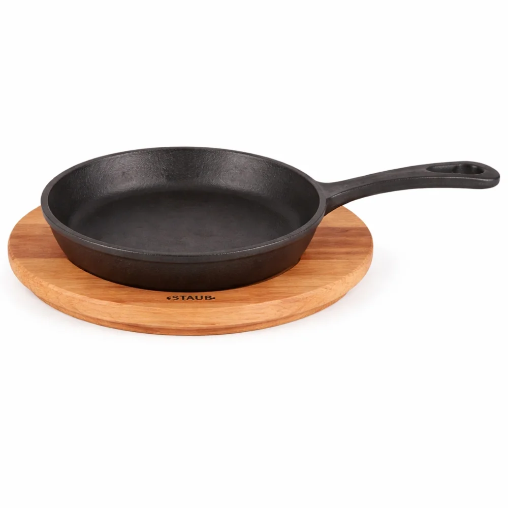 Lava, Serving Frying Pan, 16 cm Diameter, Cast Iron, Black