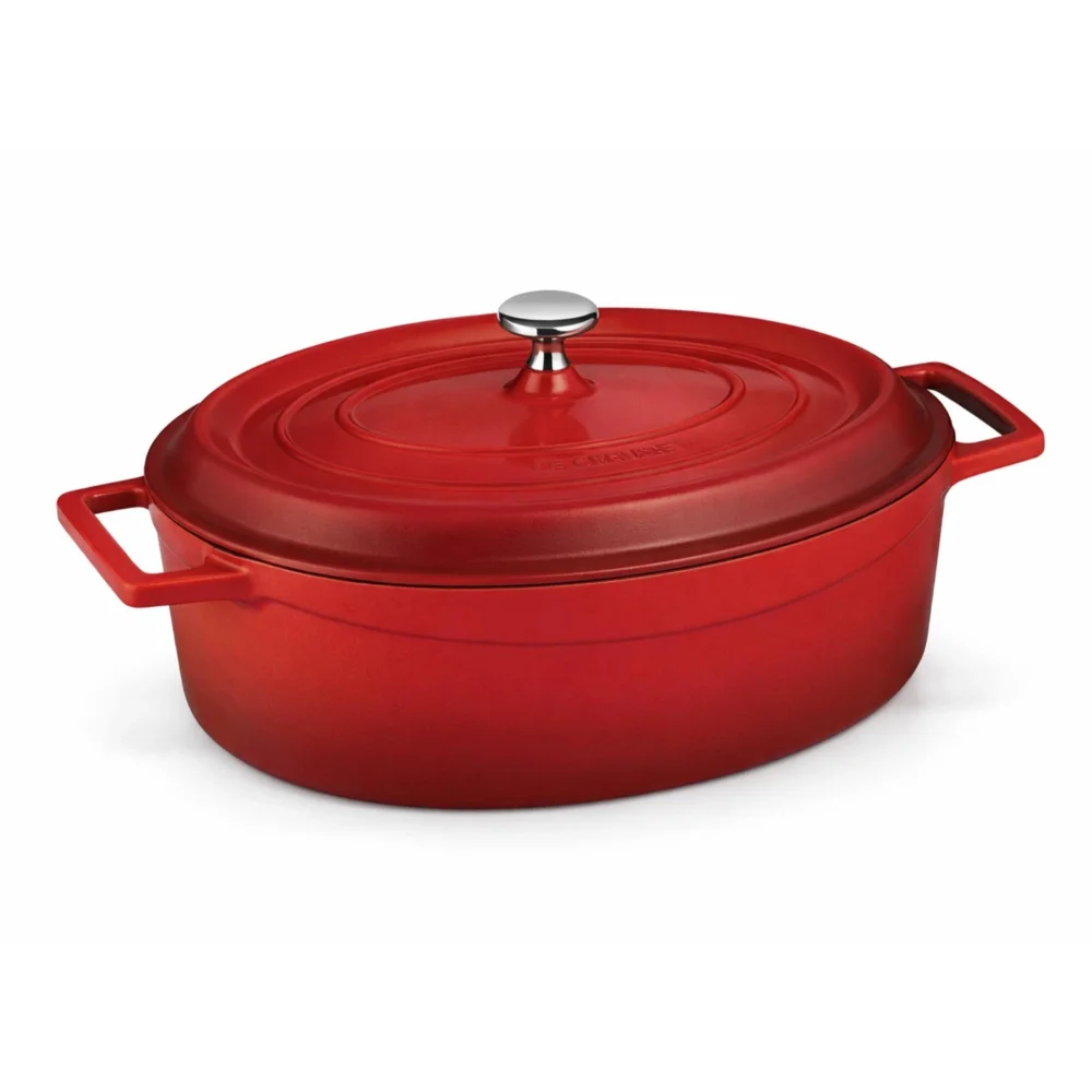 Lava, Pot, Oval, 38.5 cm Length, 25.5 cm Width, 15 cm Height, 7 L, Red