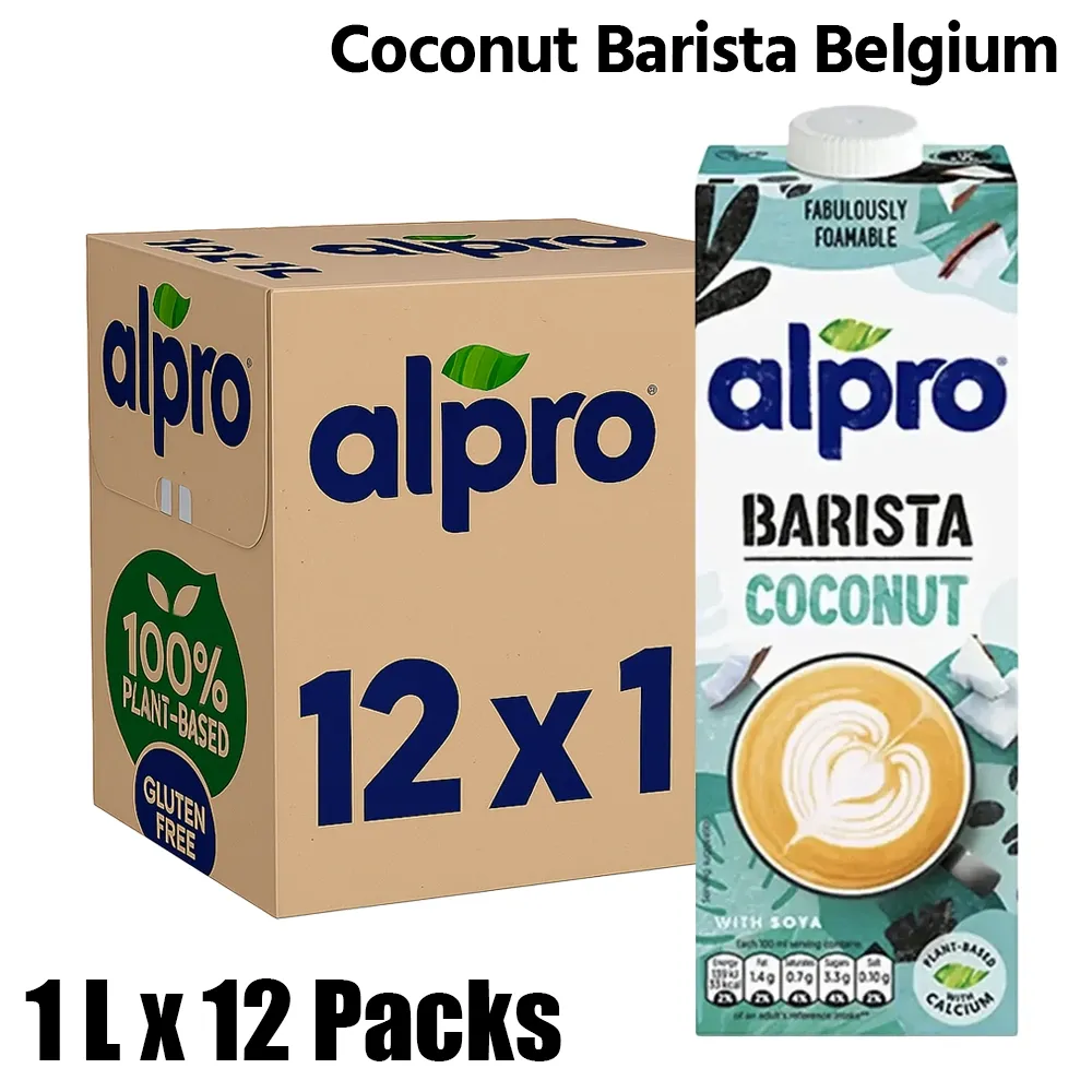 Alpro Coconut professional Barista Milk, Belgium, 1 Case (12 Pack x 1L Each)