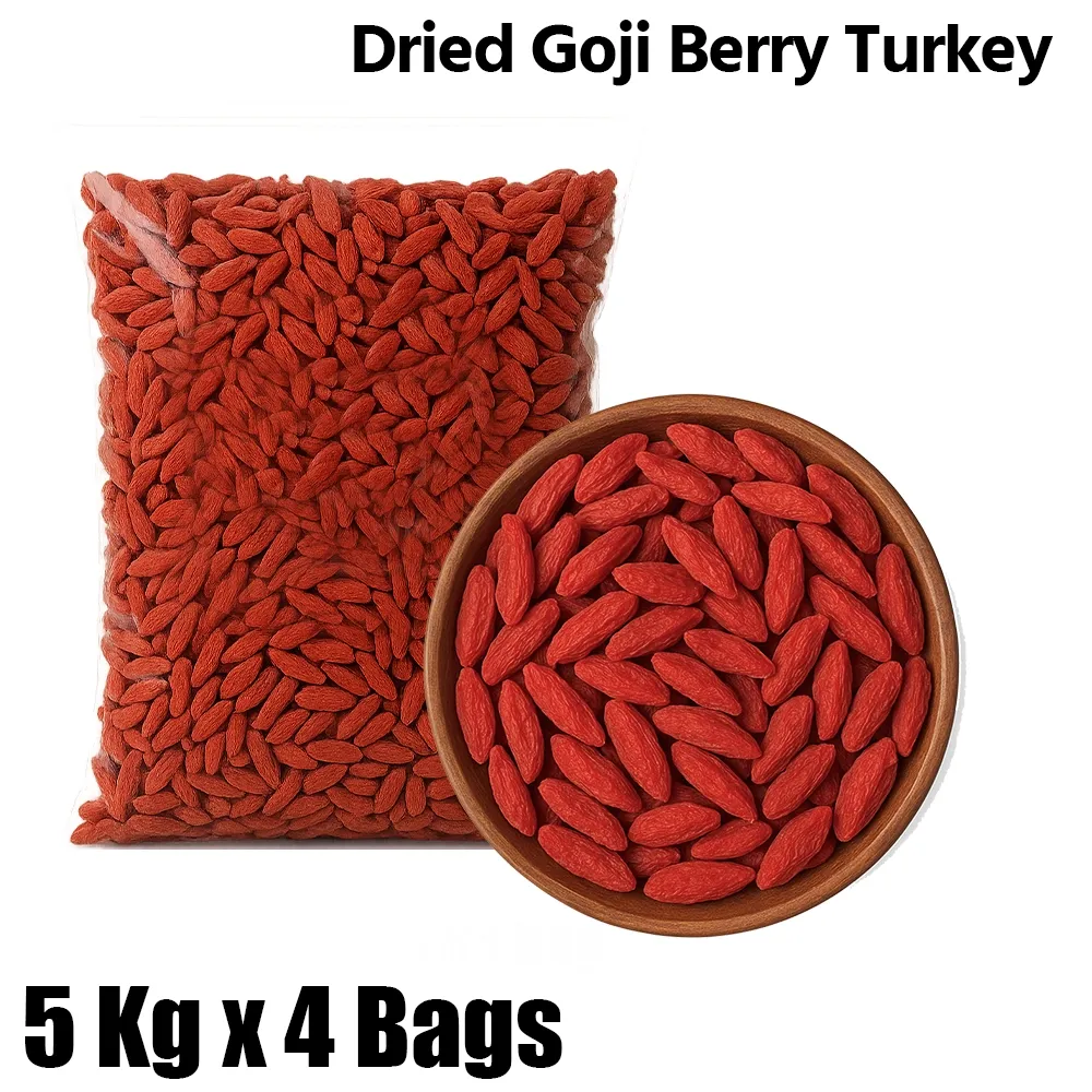 Al Douri Jumbo Dried Goji Berry, Turkey, 1 Bag (4 Bags x 5kg Each)