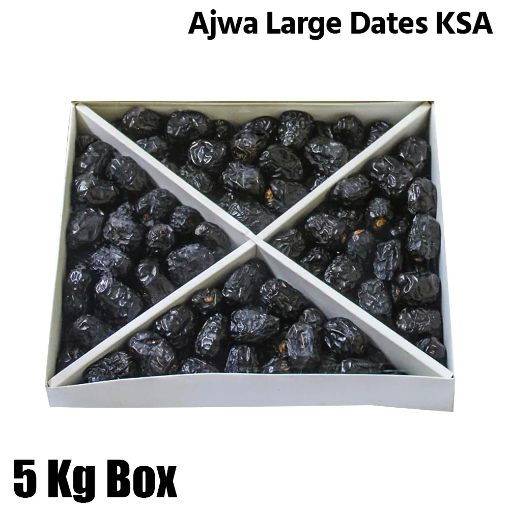 Al Rahi Ajwa Large Dates, KSA, 1 Box (5kg)