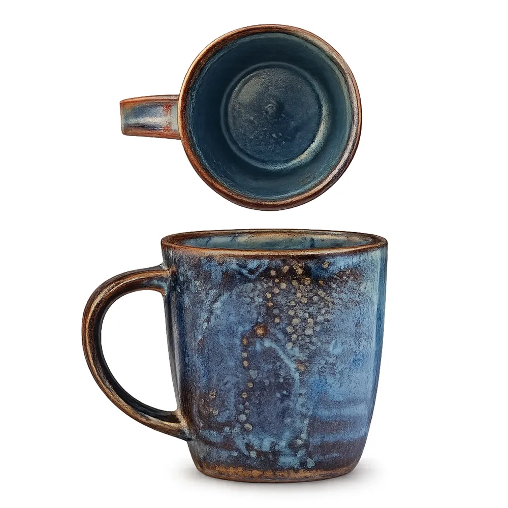 Furtino England Midnight Blue Porcelain Mug 3.5"
