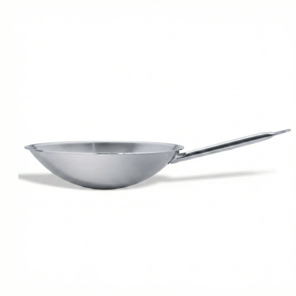 Pujadas Stainless Steel Wok Hemispheric Bottom 36 cm