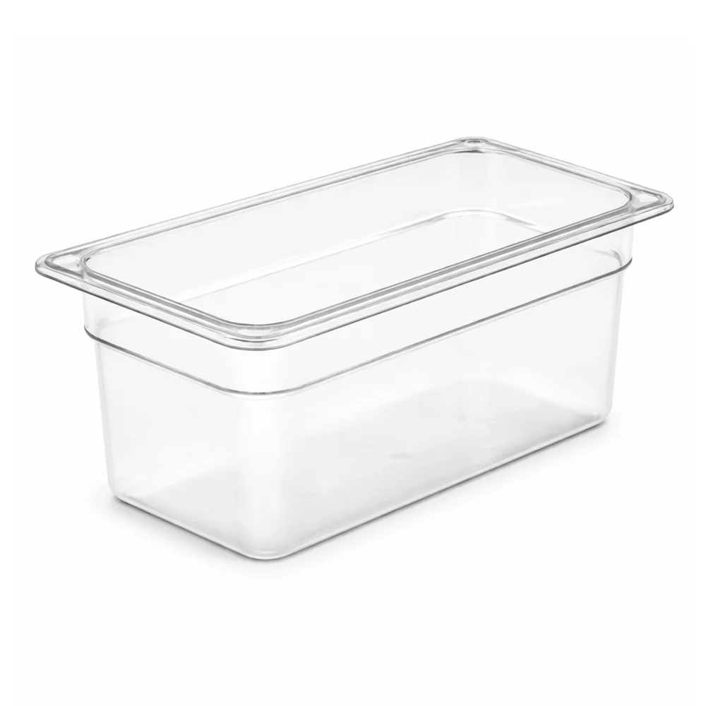 Chef360 Polycarbonate Food Pan With Lid, GN 1/4, 15 cm Depth