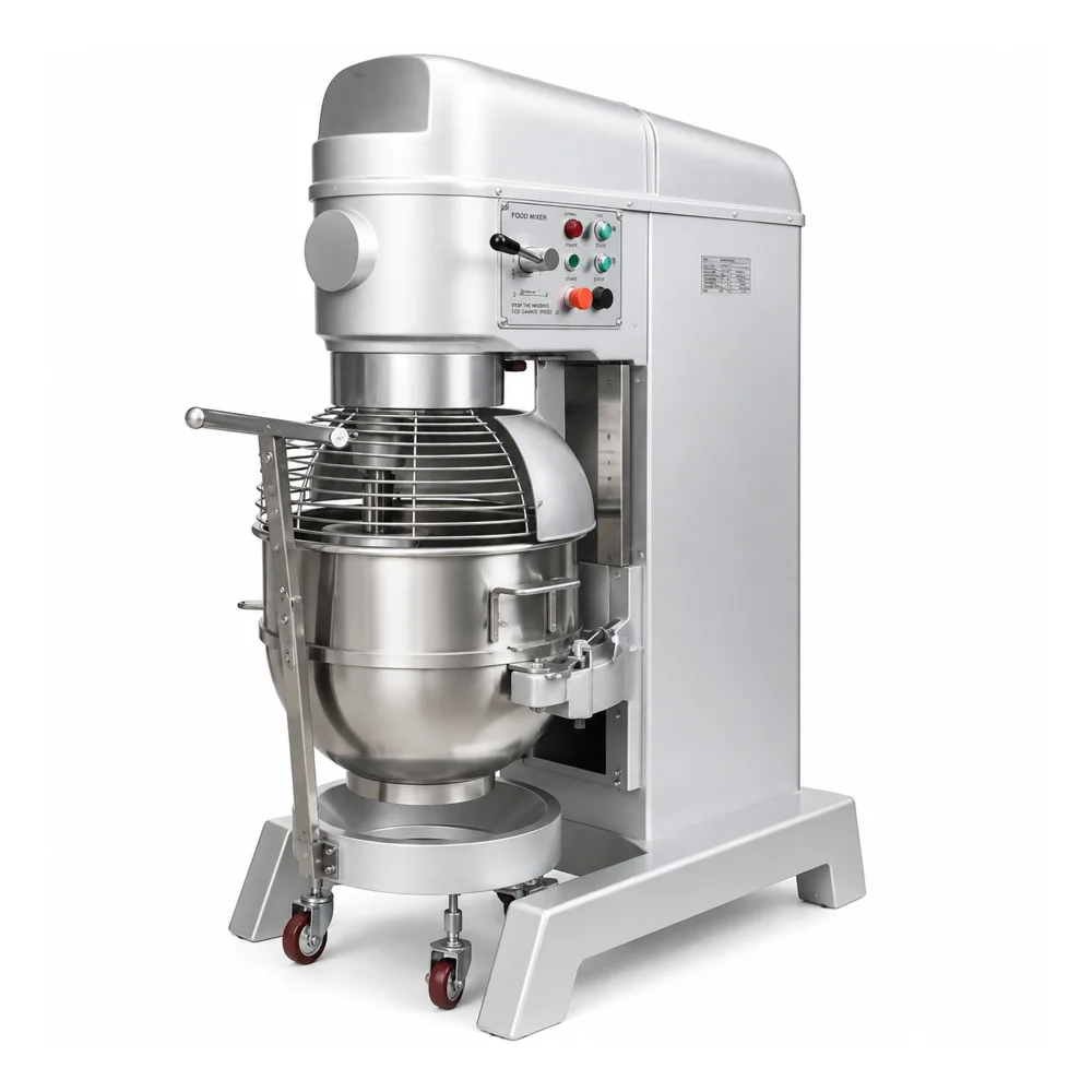 Planetary Mixer 100L Stainless Steel 3 Speed with 30 kg Kneading Capacity 120.5 × 74 × 166 cm (L × W × H)