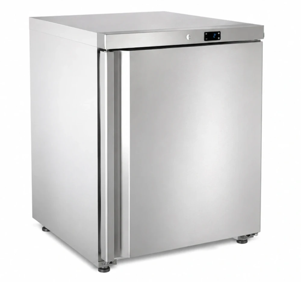 Single Door Under Counter Chiller, 130L, Stainless Steel, +2°C to +5°C, 600 × 650 × 870 mm (L × W × H)