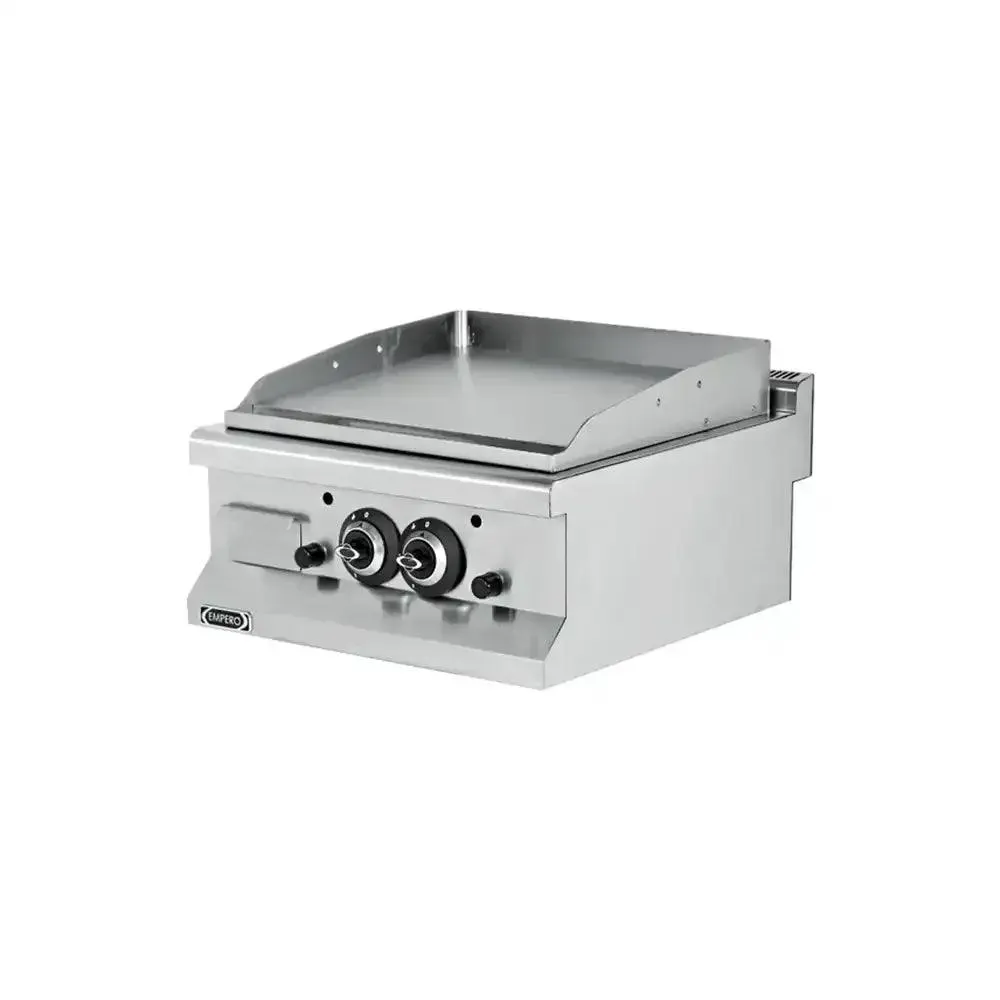 Empero, Grill, Gas, Smooth Plate, 13 kW,  Stainless Steel, Silver