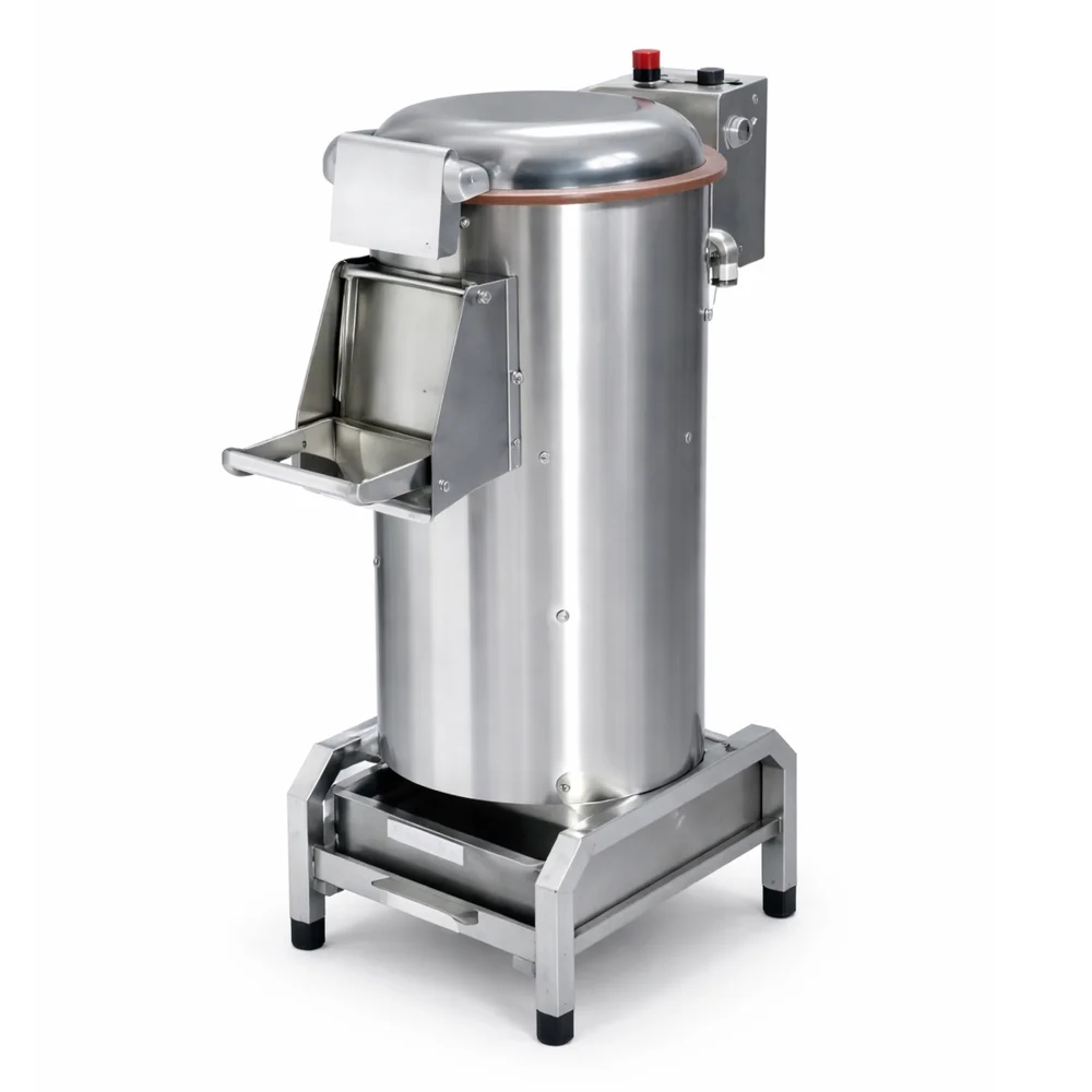 Commercial Potato Peeler 15L Capacity 750 W Electric 480–900 kg/h Productivity Stainless Steel 44 × 71.5 × 90 cm (L × W × H)