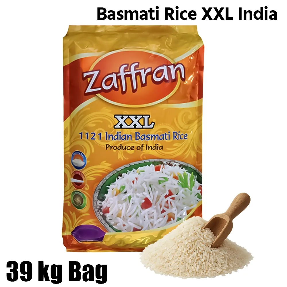 Zaffron Basmati Steam XXL Rice, India, 1 Bag (39kg)