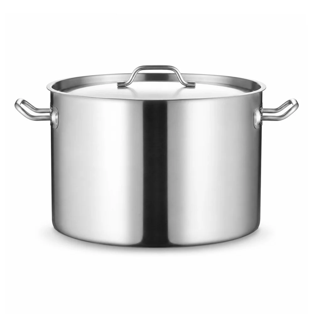 Sauce Pot D30cm x H20cm - 14.1L with Lid Stainless Steel