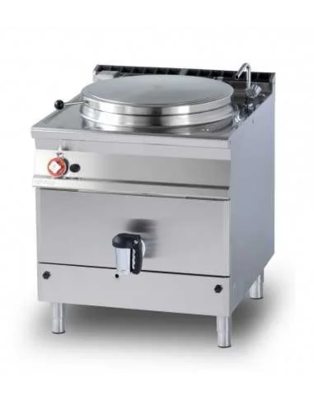 Lotus Professional Gas Cooking Pot, 100 L Capacity, Indirect Heating, Pressure-Sealed Lid, 21 kW 800 × 900 × 900 mm (W × D × H)