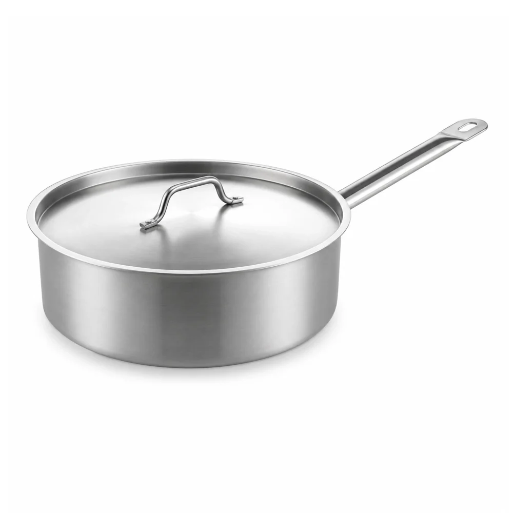 Saucepan D16cm x H7cm - 1.4L with Lid Stainless Steel