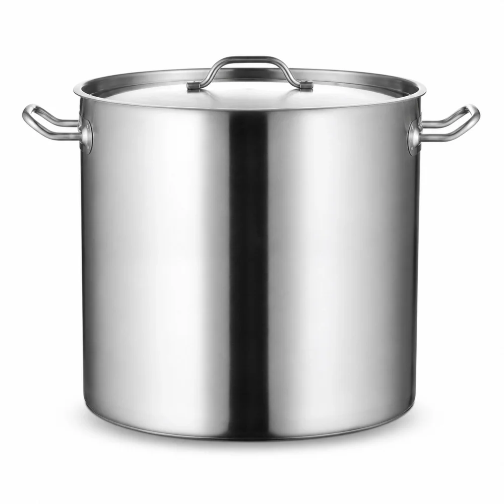 Stock Pot D25cm x H25cm - 12.3L with Lid Stainless Steel