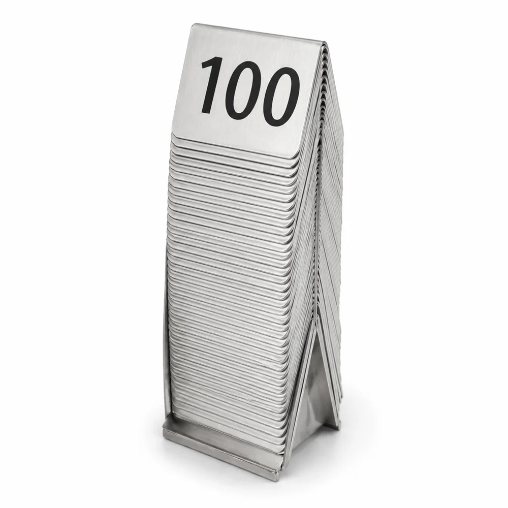 Stainless Steel Signage Tent 5x7 Cm