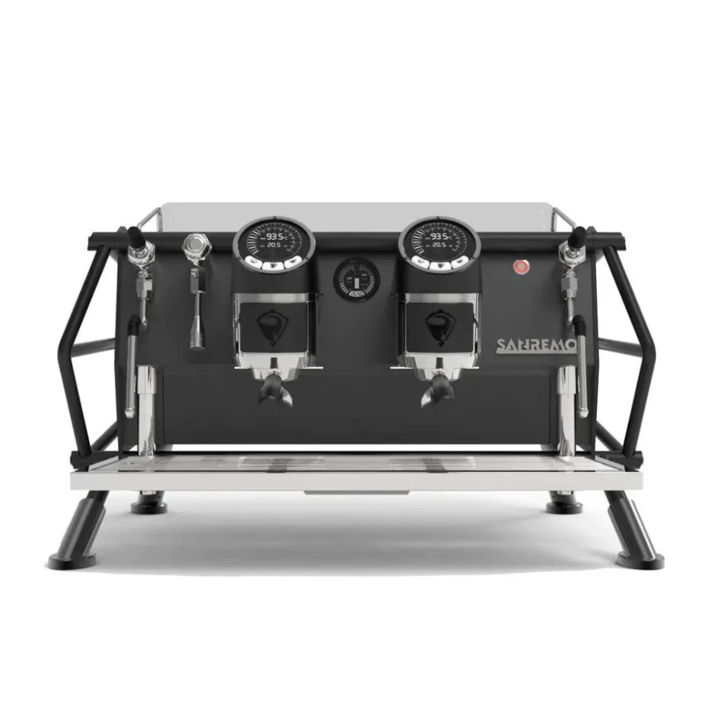 Sanremo 2 Group Commercial Espresso Machine, Digital Control, 8 L Steam Boiler, 87.7 × 68 × 53.4 cm (W x D x H)