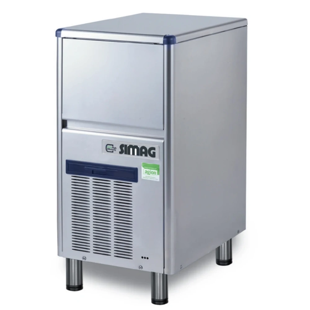 Simag, Ice Cube Maker, 41 kg/24 Hr, 12 Kg Storage, Stainless Stee, 37.7 × 55.5 × 64 cm (W x D x H)
