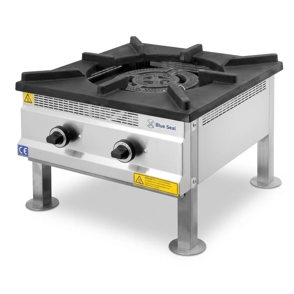 Gas Stove Single Burner Cast Iron Stainless Steel Knob ControlLPGLow Pressure High Power CE Certified 60 × 60 × 50 cm (L × W × H)