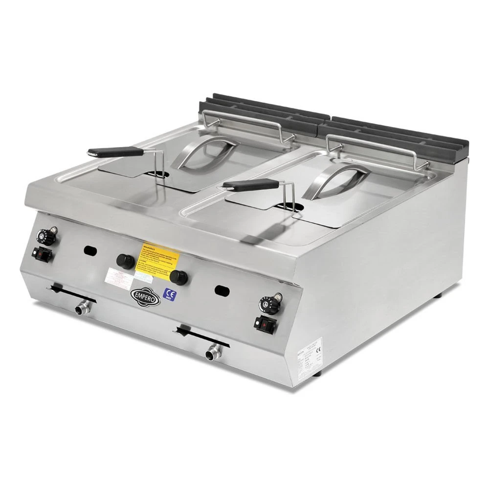 KitchenCore Series, Gas Fryer, 2 Baskets, 18+18 L, 34.82 kW