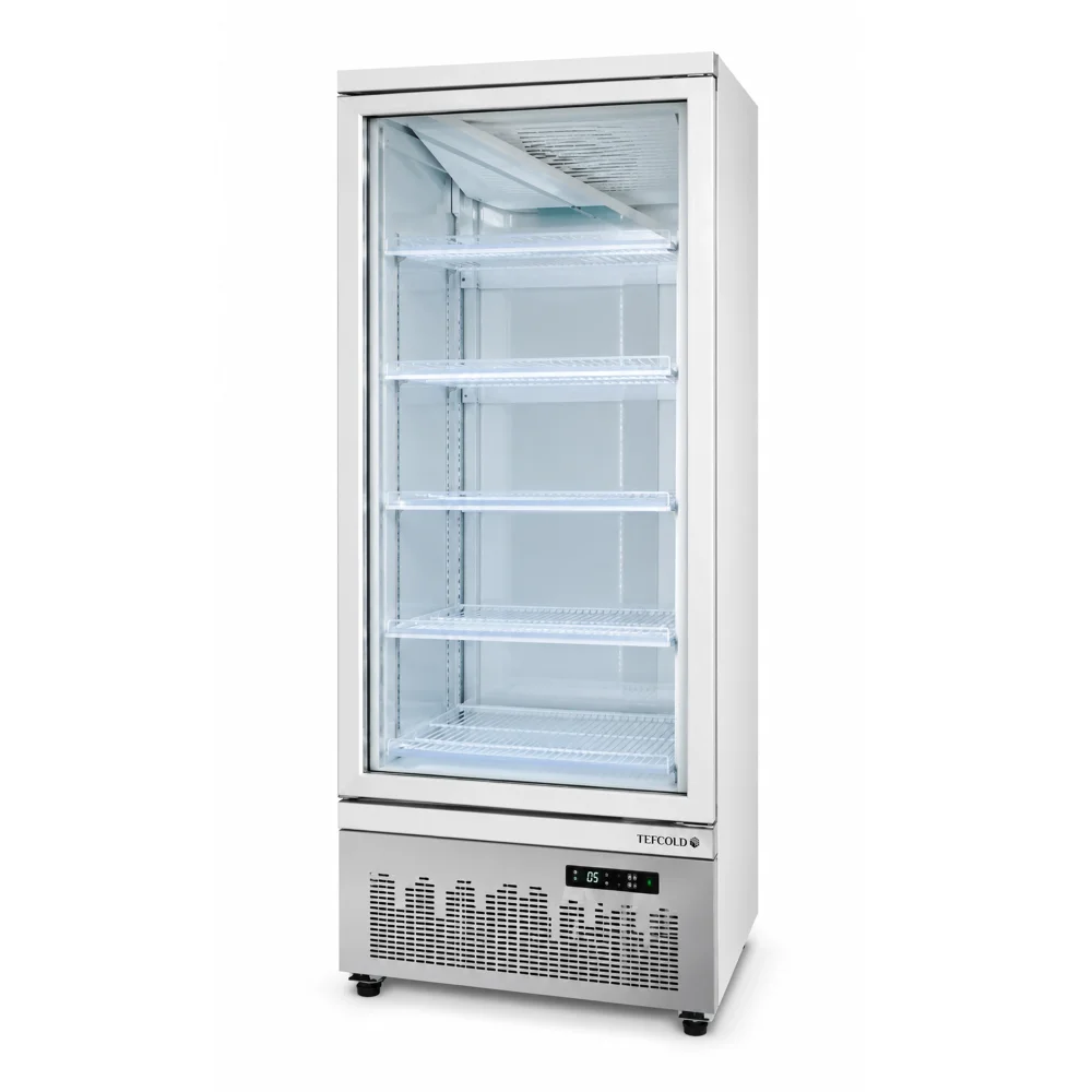 Single Door, Upright Beverage Chiller, White Color, 62 cm Width, 73.5 cm Depth, 209 cm Height, Italian Technology