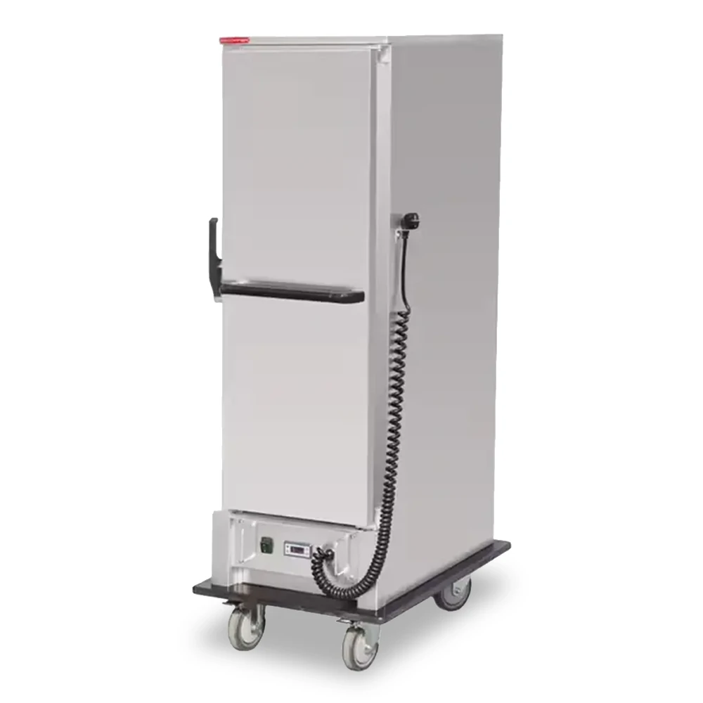 Food Warmer Cart 180L Capacity Electric 15Layer 4 Wheel Mobile Design Stainless Steel 74 × 55.5 × 150 cm (L × W × H)