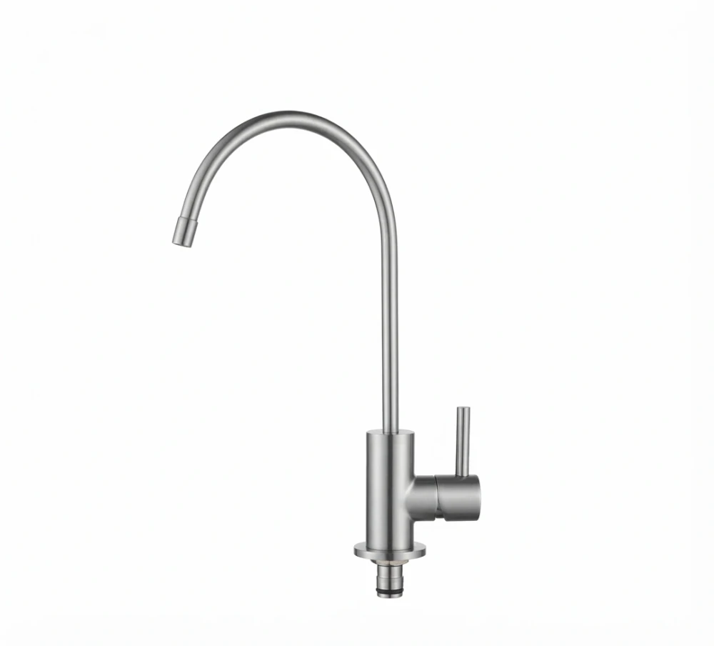 Precise Drinking Water Faucet, Stainless Steel, 360° Rotatable Spout, Brushed Nickel Finish for RO & Filter Water Systems