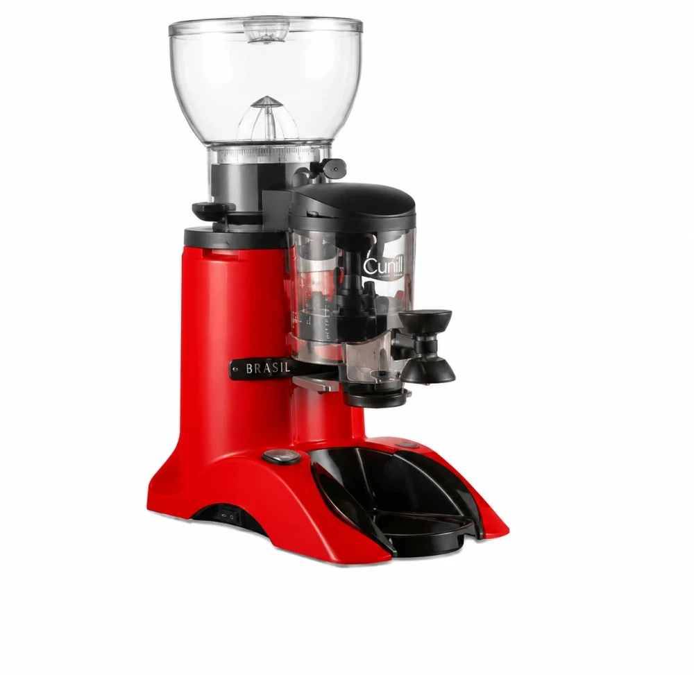 Commercial Coffee Grinder, 1kg Hopper, 356W, Red, 21 × 38 × 60 cm (L x W x H)