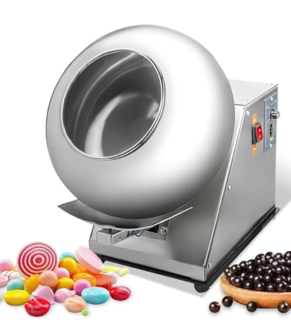 Electric Candy and Chocolate Coating Machine, 5 KG Capacity, 30 cm Diameter