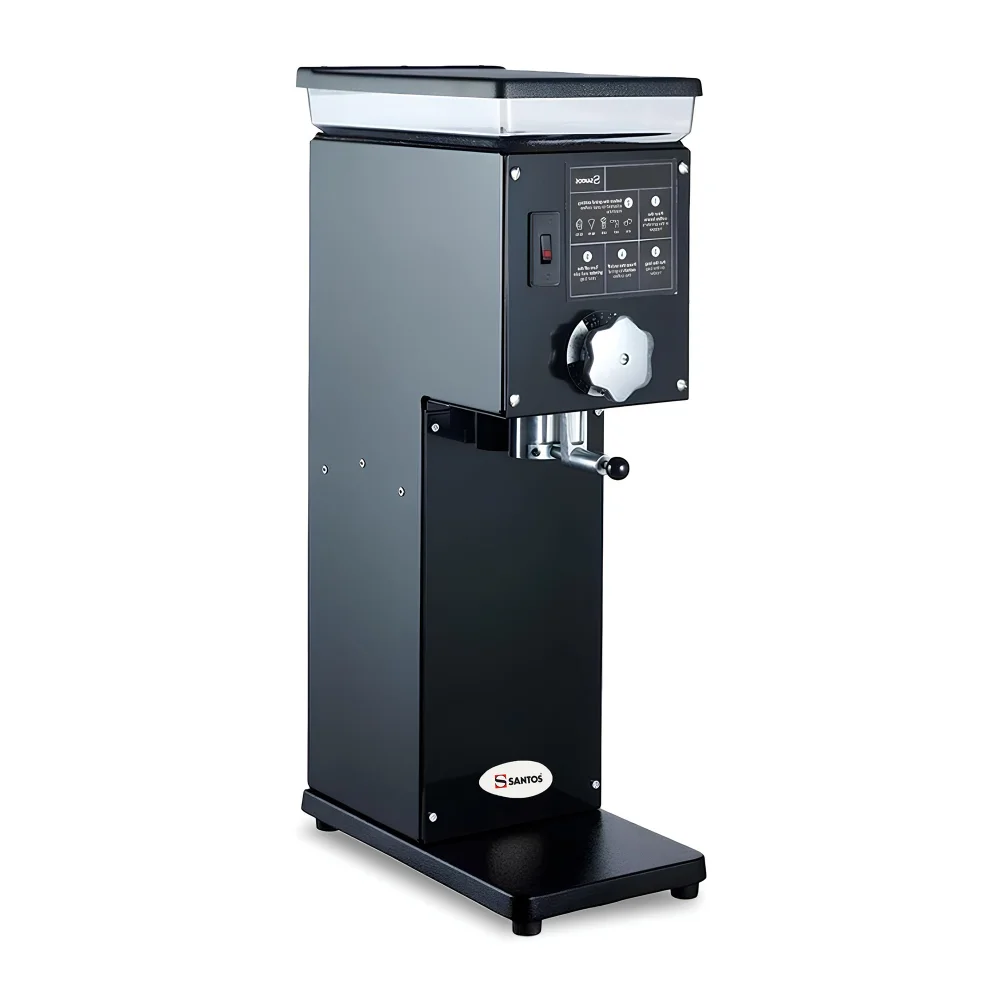 Santos, Silent Coffee Grinder, With Bag Holder, Black