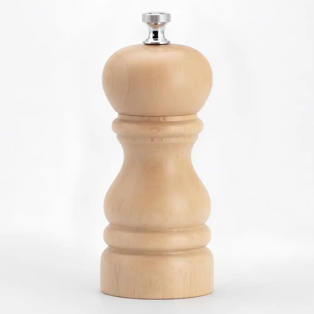 Bisetti Pepper Mill Beech Wood 13 cm Natural