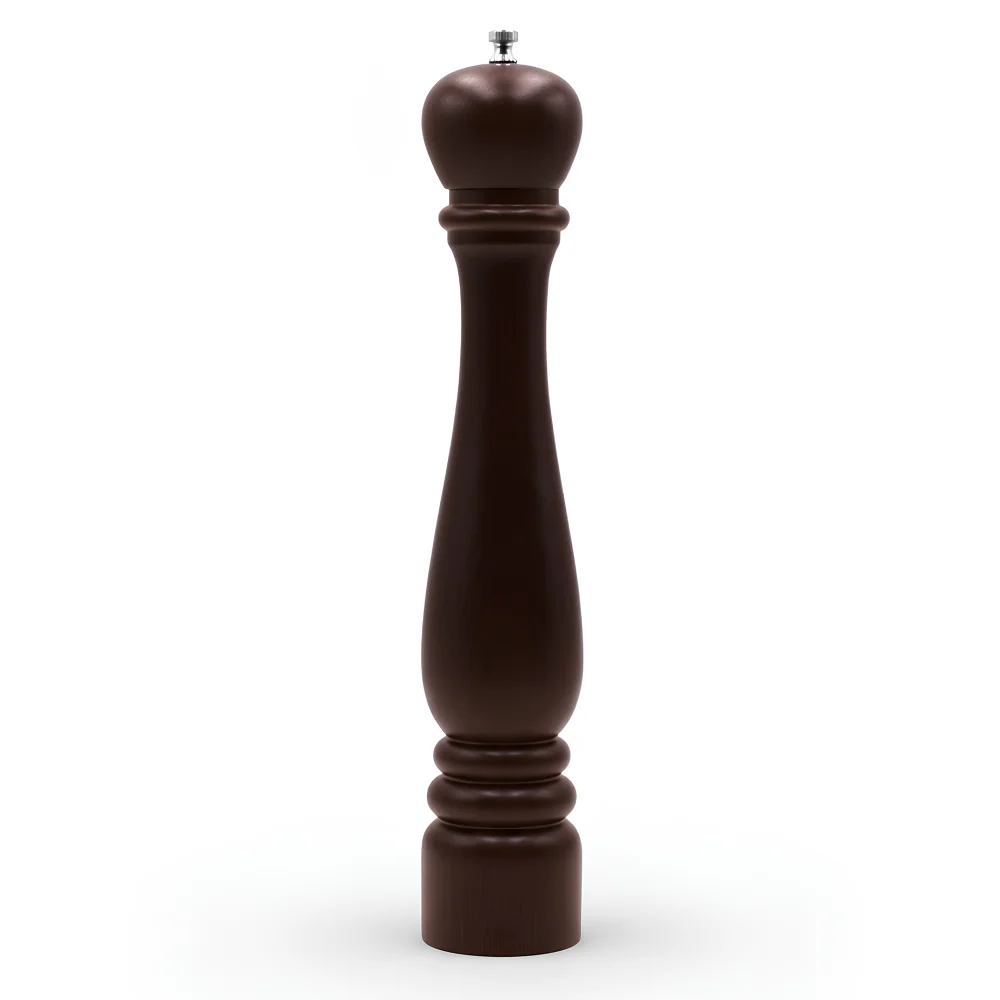 Bisetti Pepper Mill Beech Wood 42 cm Walnut Stained