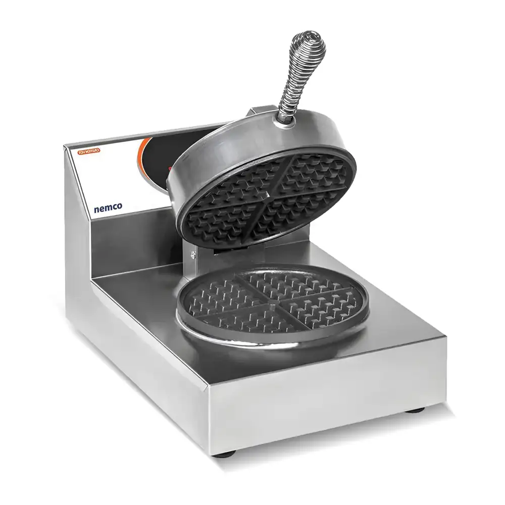 Nemco, Waffle Baker, 1 Plate, 890 W, Digital Control, 121–210 °C