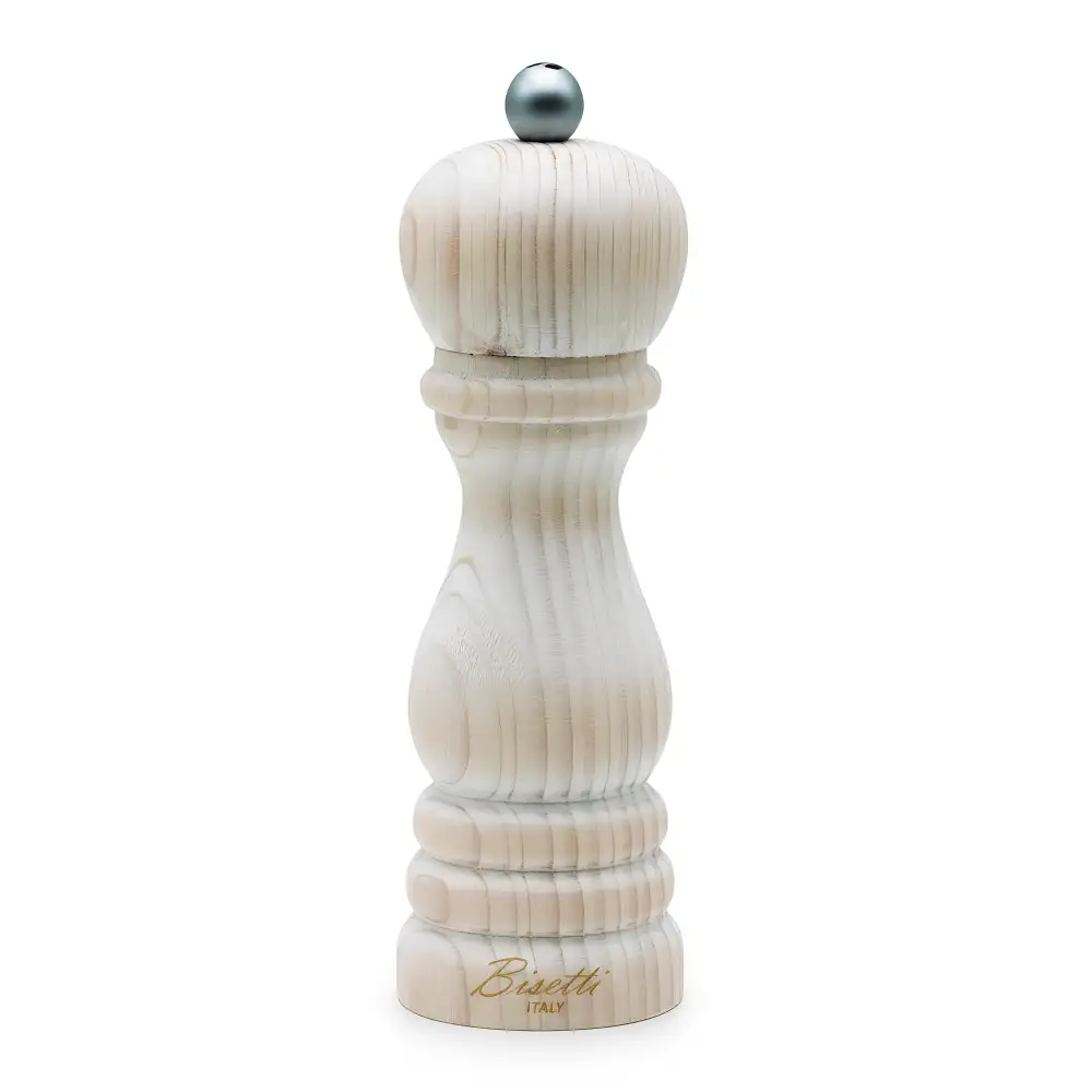 Bisetti Pepper Mill Fir Wood 19 cm Ivory